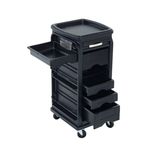 Kayline Designed G-2000 Lockable Roller Cart Trolley In Black + Free Shipping