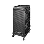 Kayline Designed G-2000 Lockable Roller Cart Trolley In Black + Free Shipping