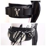 The "NEW" Bobby Clip Bracelet in Black Leather by Salon Armor + Free Shipping