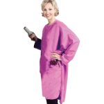 8708 Antron Crinkle Long Sleeve Oversized Salon Stylist Coat by The Cape Company in 4 Colors + Free Shipping!