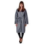 8814 Silkarah Long Sleeve Salon Spa Client Robe Kimono by The Cape Company In Pewter + Free Shipping!