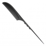 Primp 801 (Set of 3) Finishing Rat Tail Combs In Carbon + Free Shipping