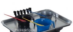 Kayline Designed FT59-AB Salon Trolley Aluminum Folding Chemical Color Tray In Silver or Black + Free Shipping!