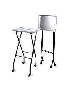 Kayline Designed FT59-AB Salon Trolley Aluminum Folding Chemical Color Tray In Silver or Black + Free Shipping!