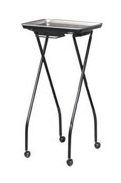 Kayline Designed FT59-AB Salon Trolley Aluminum Folding Chemical Color Tray In Silver or Black + Free Shipping!