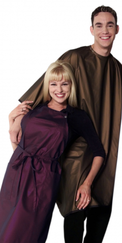 2302 Waterproof (Set of 3) Metallic Pearl Salon Oversized Capes in 2 Colors by The Cape Company + Free Shipping!
