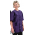 9808 Silkarah Salon Sport Crew Jacket w/out Collar In Black + Free Shipping!
