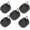 Set of 5 Heavy Duty Caster Replacement Wheels for ALL Kayline & King Stools in Black + Free Shipping
