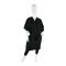 8703 Polyester Short Sleeve Salon Spa Client Gown by The Cape Company / Gavson Classics in Black + Free Shipping!